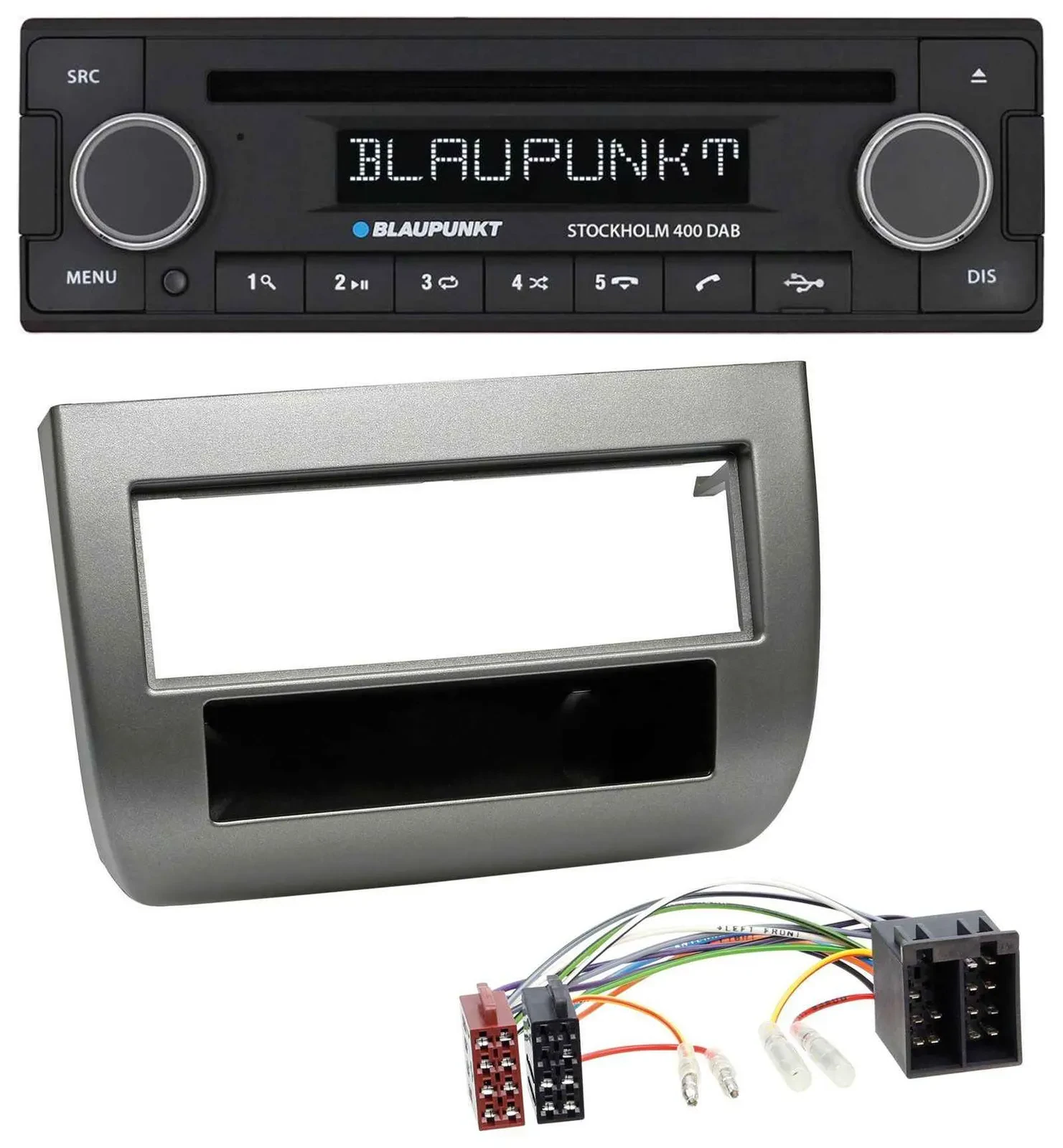 Blaupunkt MP3 Bluetooth DAB CD USB Autoradio für Lancia Y (843 03-11) anthrazit