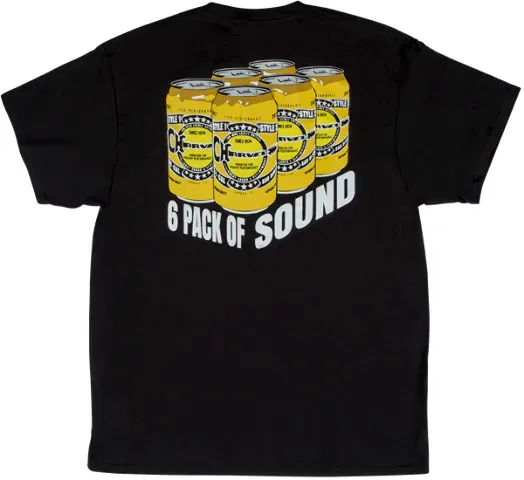 Charvel 6 Pack Of Sound Logo Tee Shirt Black Small - #0996725504