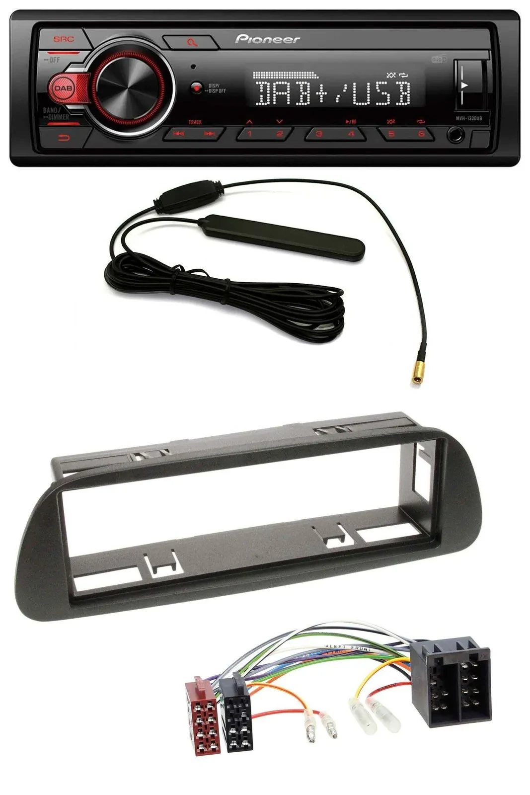 Автомагнитола Pioneer 1DIN, DAB, MP3, USB, AUX для Mercedes Sprinter W314 (с 2001)