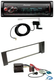 Pioneer Bluetooth DAB USB MP3 Autoradio für Audi A4 B6 00-04 Quadlock Doppel Fak