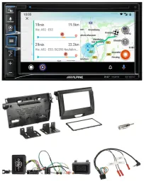 Автомагнитола для Ford Ranger Alpine 2DIN Bluetooth DAB USB навигация TMC поддержка управления на руле