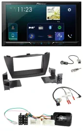 Pioneer Lenkrad Bluetooth USB 2DIN DAB Autoradio für Hyundai ix35 2010-2013 ohne