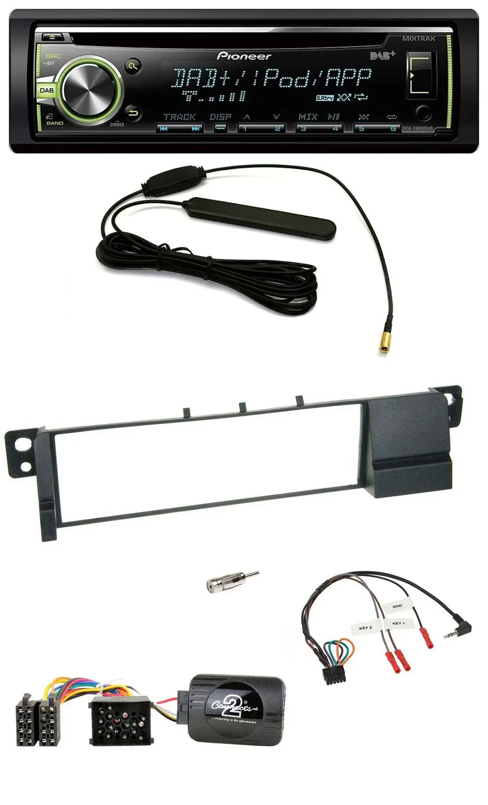 Pioneer MP3 USB CD DAB Lenkrad Autoradio für BMW 3er E46 (98-07)