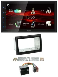 Автомагнитола JVC 2-DIN USB Bluetooth MP3 DAB для Renault Megane 2009–2010