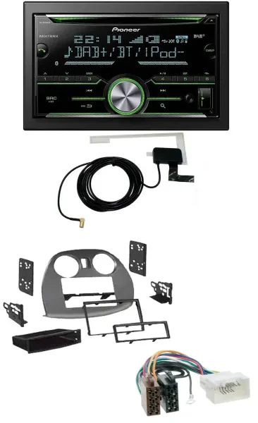Pioneer CD USB MP3 Bluetooth 2DIN DAB Autoradio für Mitsubishi Eclipse 4G 05-12