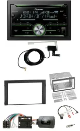 Pioneer CD USB Lenkrad Bluetooth 2DIN DAB Autoradio für Skoda Fabia 6Y 2004-2007