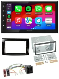 Kenwood MP3 USB DAB 2DIN Bluetooth Autoradio für Fiat Bravo (ab 2007)