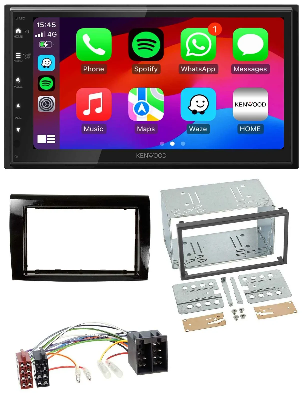 Kenwood MP3 USB DAB 2DIN Bluetooth Autoradio für Fiat Bravo (ab 2007)