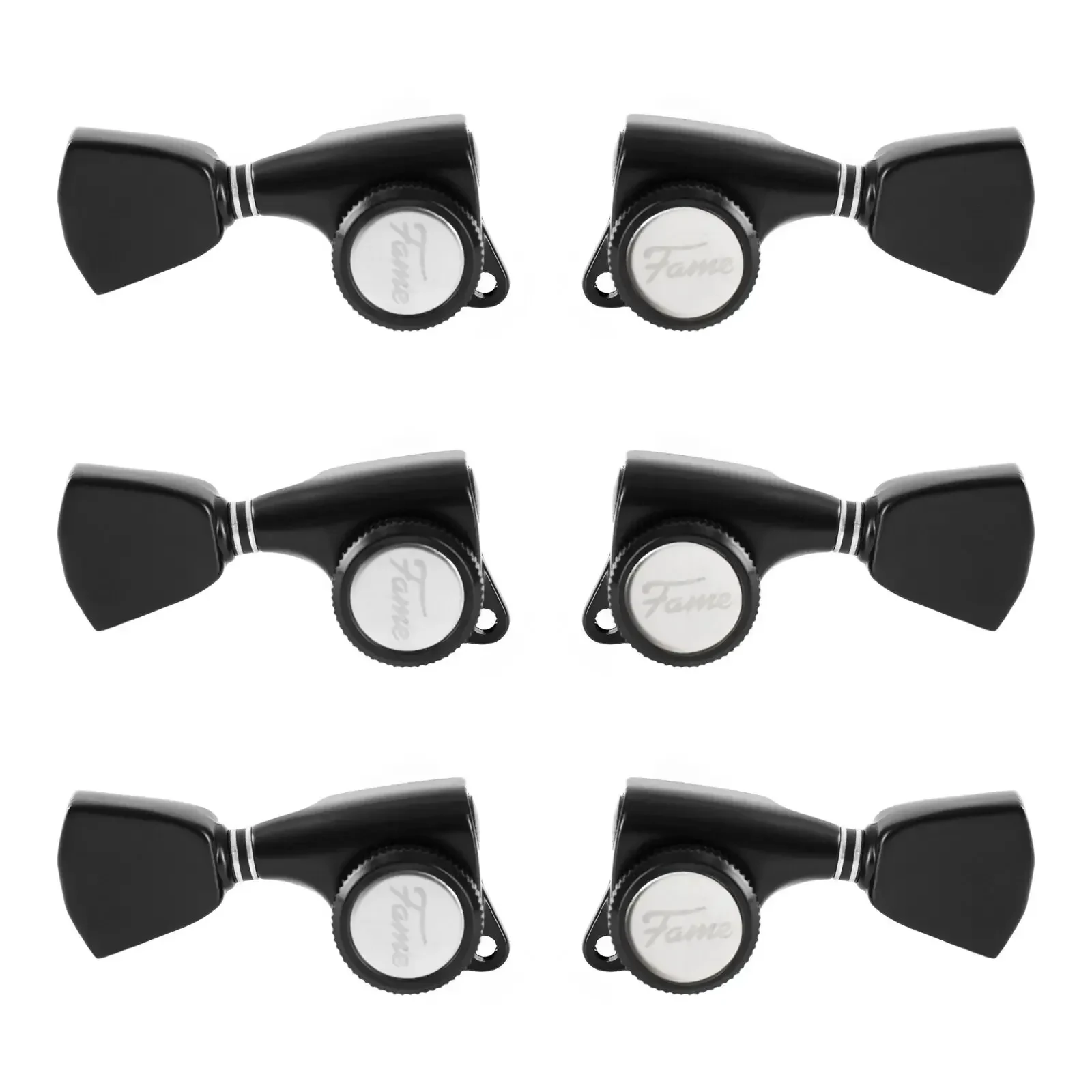 Колки гитарные Fame 334KSM Locking 3+3 Black