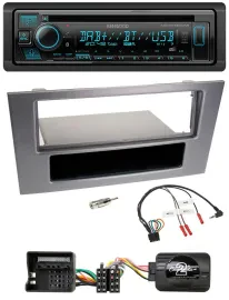 Автомагнитола Kenwood Bluetooth, DAB, CD, USB, для Ford Mondeo 2004–2007, антрацит, с поддержкой управления на руле