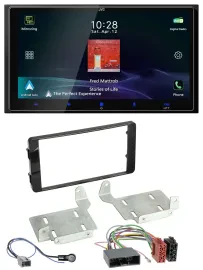 Автомагнитола для Mitsubishi ASX (с 2015) JVC 2DIN, DAB, Bluetooth, USB, MP3