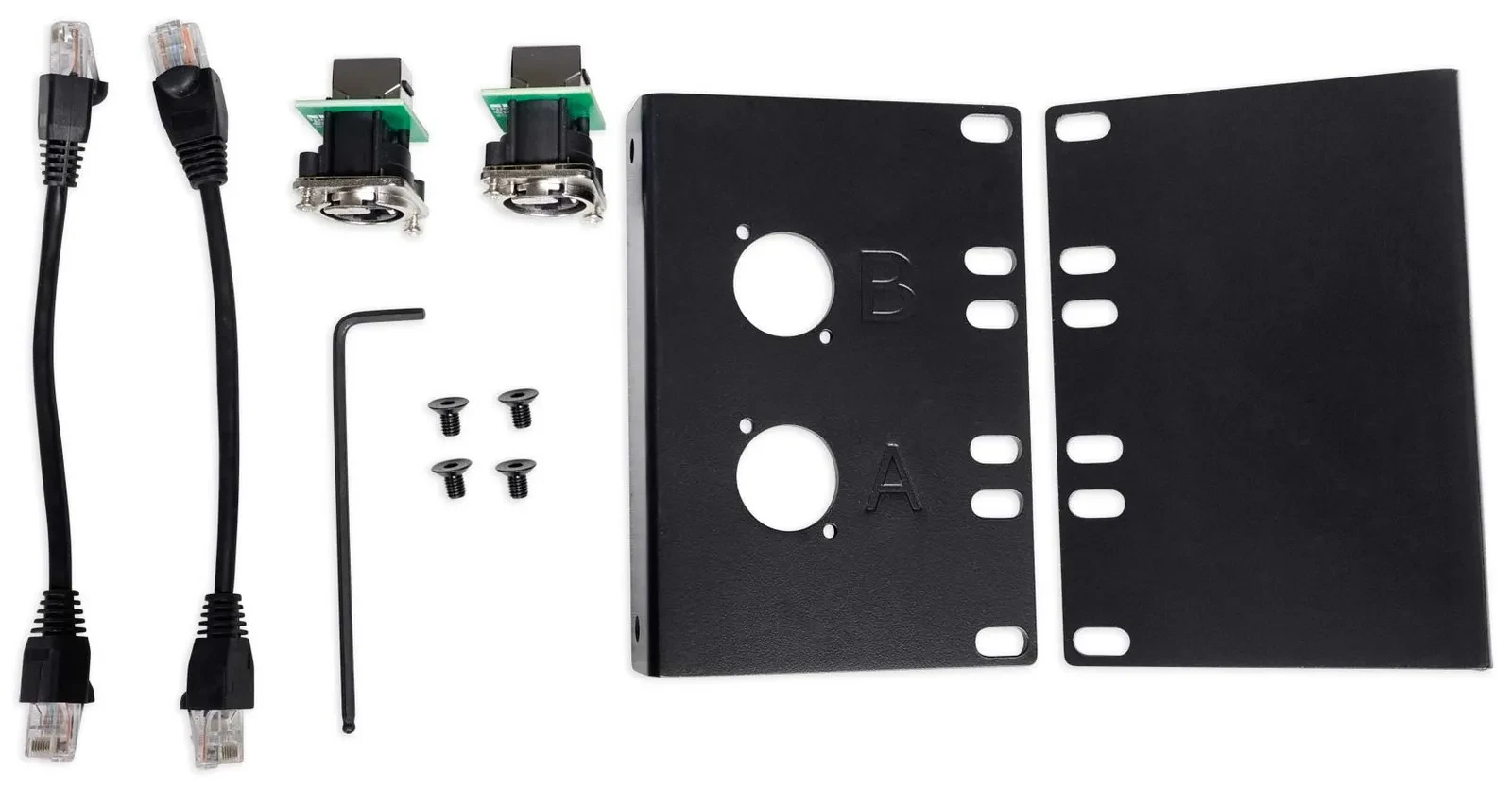 Б/У Крепление для рэковых приборов Presonus NSB 8.8 (набор) с панелью Ethercon, 2 заглушками и 2 кабелями