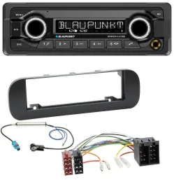 Blaupunkt Bluetooth DAB MP3 USB Autoradio für Fiat Panda (ab 2012) - schwarz