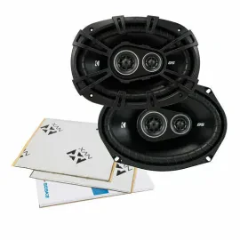Kicker 43DSC69304 180W 6x9" Car Speakers with Free NVX Sound Deadening