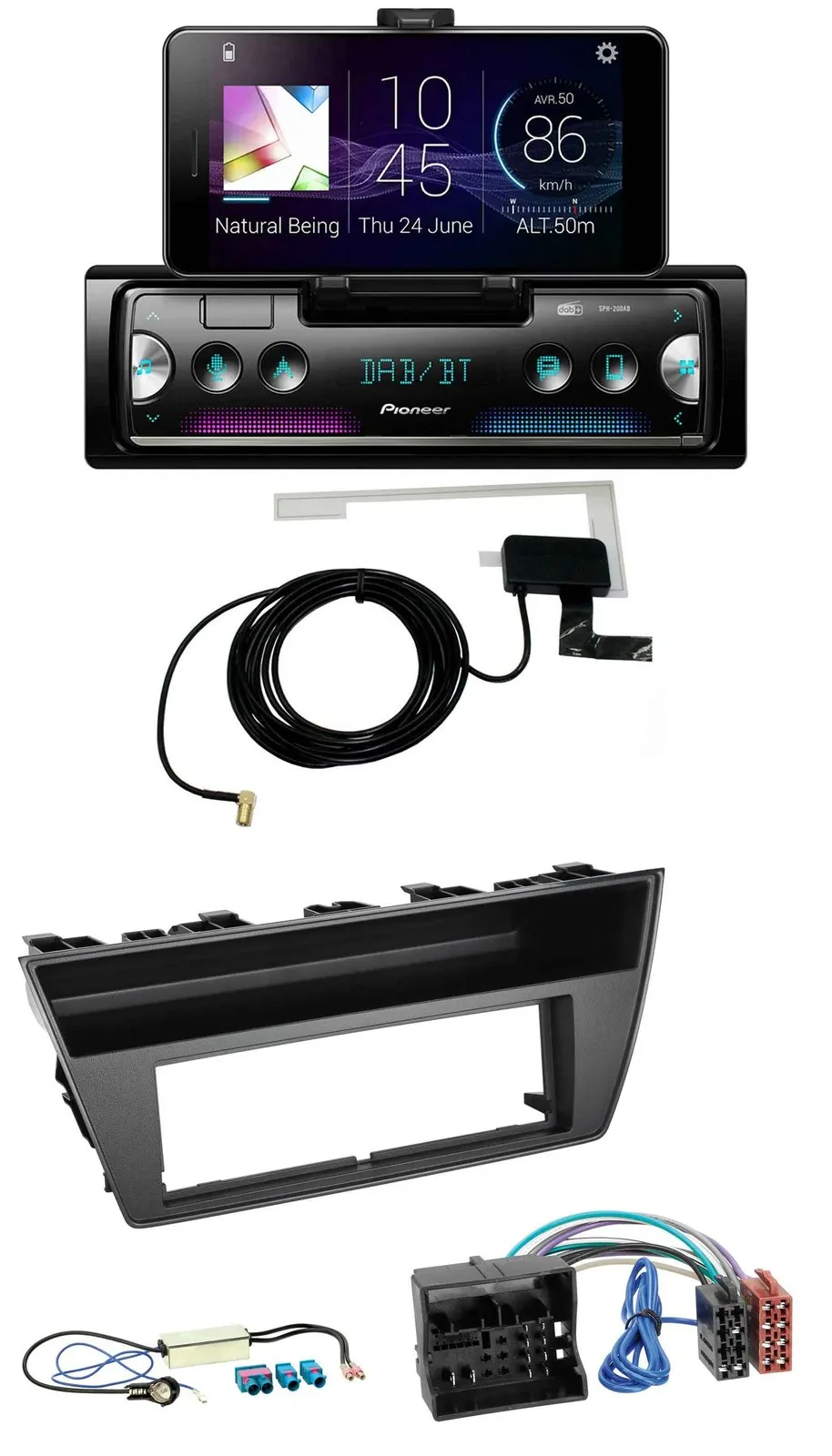 Автомагнитола для Skoda Fabia III (2014–2020) Pioneer DAB, Bluetooth, MP3, USB