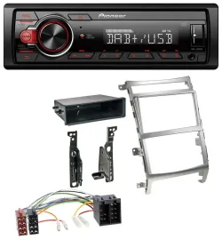 Pioneer MP3 1DIN DAB USB AUX Autoradio für Hyundai ix55 (2009-2012) silber