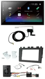 Pioneer DAB Lenkrad Bluetooth 2DIN USB Autoradio für VW Polo ab 2018 MIB II Info