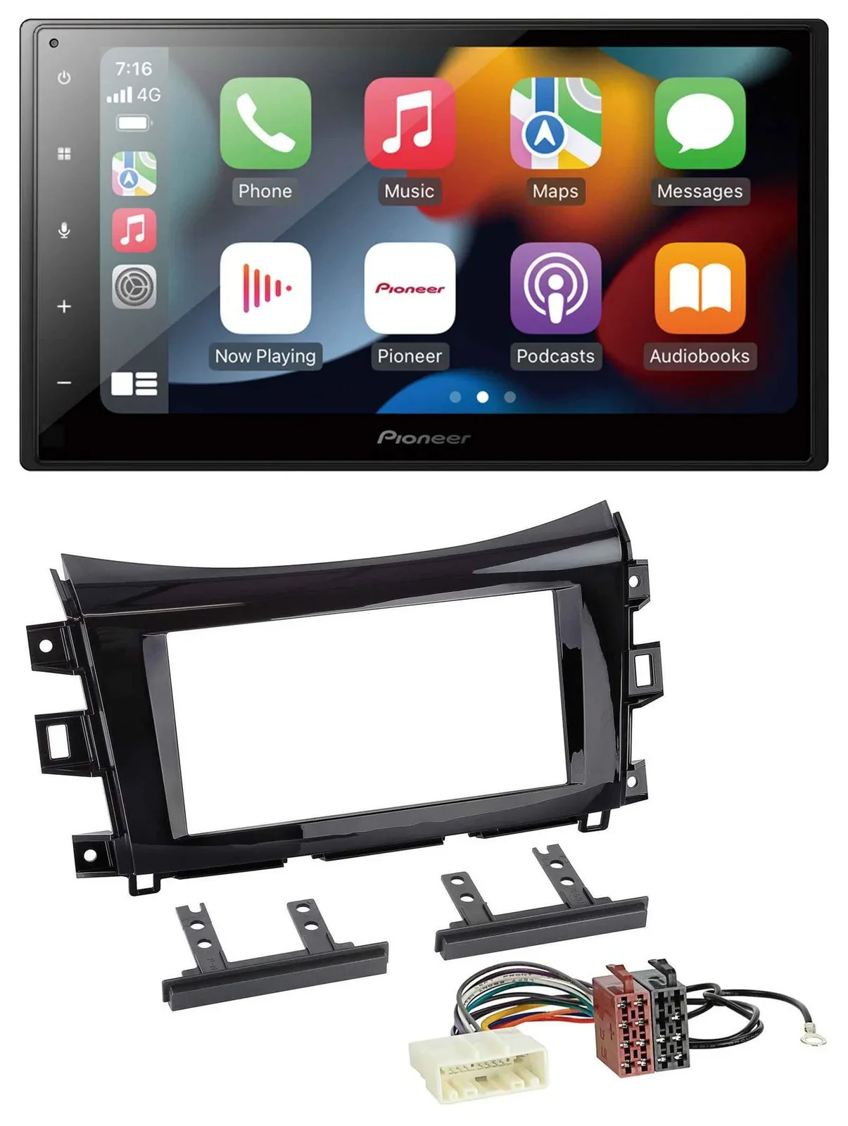 Pioneer DAB Bluetooth 2DIN USB MP3 Autoradio für Nissan Navara (ab 16)