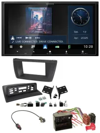 Kenwood Bluetooth 2DIN USB DAB MP3 Autoradio für BMW X3 E83 2004-2010 mittig