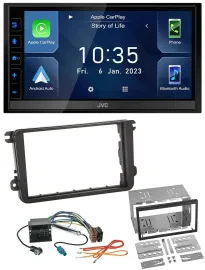 JVC DAB Bluetooth MP3 USB 2DIN Autoradio für VW Amarok ab 10 Beetle ab 11 EOS ab