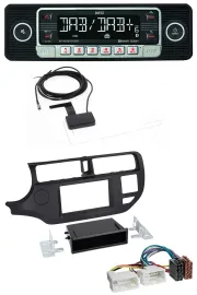 Dietz DAB Bluetooth USB MP3 Autoradio für Kia Rio (UB 2011-2014) schwarz