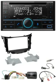 Автомагнитола Kenwood 2DIN, CD, DAB, USB, Bluetooth, управление с руля, для Hyundai i30 (2012–2017)