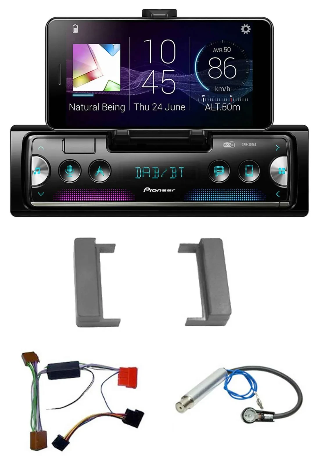 Pioneer USB MP3 Bluetooth DAB Autoradio für Audi A2 A3 8L A4 B5 TT 99-06 Aktivsy