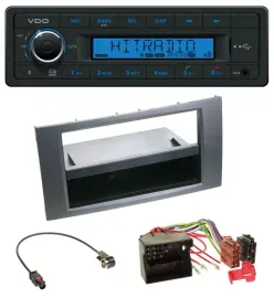 VDO AUX Bluetooth USB MP3 Autoradio für Ford Fiesta Focus 04-08 anthrazit