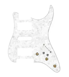 920D Custom HSH Pre-Wired Pickguard for Strat With A White Pearl Pickguard an...