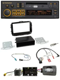 Автомагнитола для Alfa Romeo Giulietta 2013–2021 Pioneer DAB, USB, Bluetooth, черный глянец