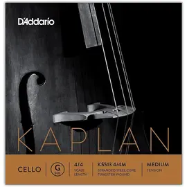 Струны для виолончели D'Addario Kaplan Series Cello G String 4/4 Size Medium