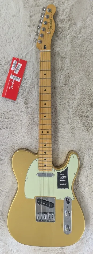 Fender 75th Anniversary Player II Telecaster, Maple Fingerboard, Aztec Gold