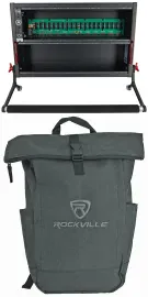 Arturia RackBrute 6U NOIR Armored EuroRack Security Carrier Case+Laptop Backpack