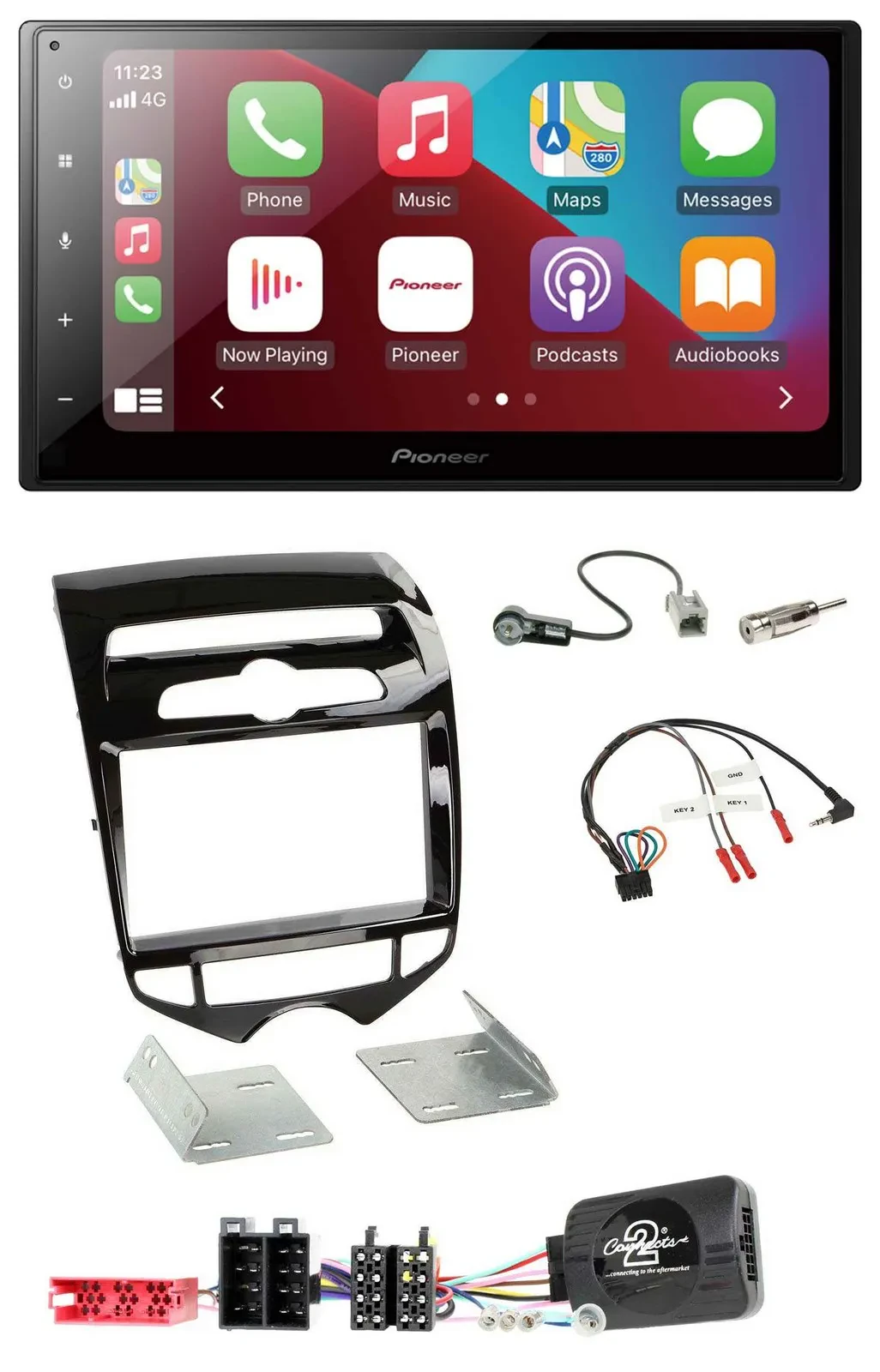 Автомагнитола Pioneer 2DIN, DAB, Bluetooth, USB для Hyundai ix20 (с 2010)