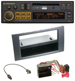 Автомагнитола Pioneer DAB MP3 USB Bluetooth для Ford Fusion/Kuga/Transit 2005–2012, антрацит