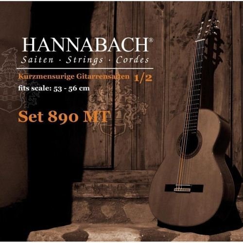 Струны для уменьшенной 1/2 классической гитары Hannabach 890MT12 KINDER GUITAR SIZE