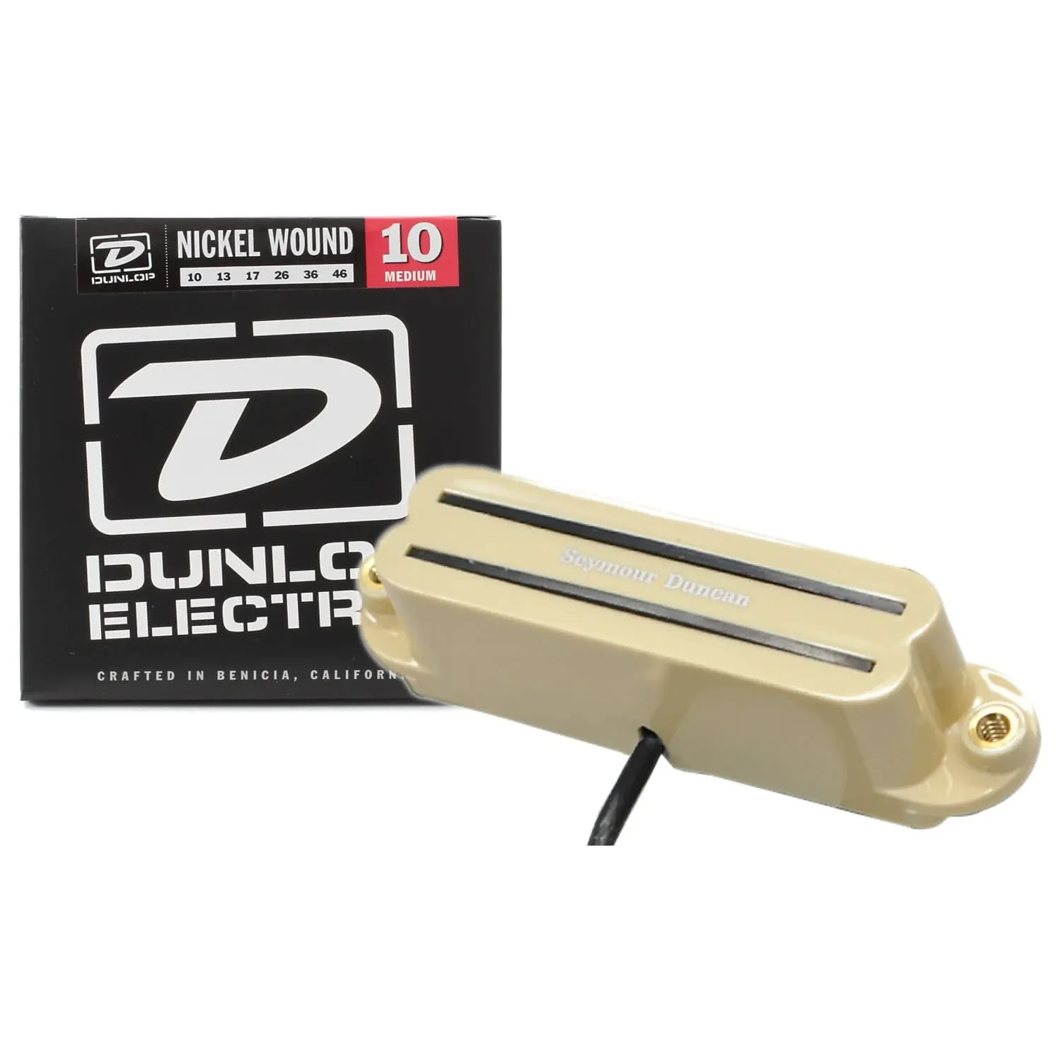 Seymour Duncan SHR-1b Hot Rails for Strat Bridge Humbucker Guitar Pickup Cream w