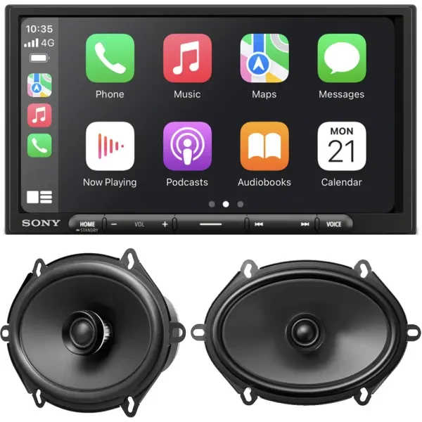 Sony XAV-AX4000 with Sony XS680GS 6.95" Multimedia Receiver with 6x8" Speaker