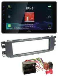 Автомагнитола JVC DAB, MP3, Bluetooth, USB для Smart ForFour (454, 2004–2006)