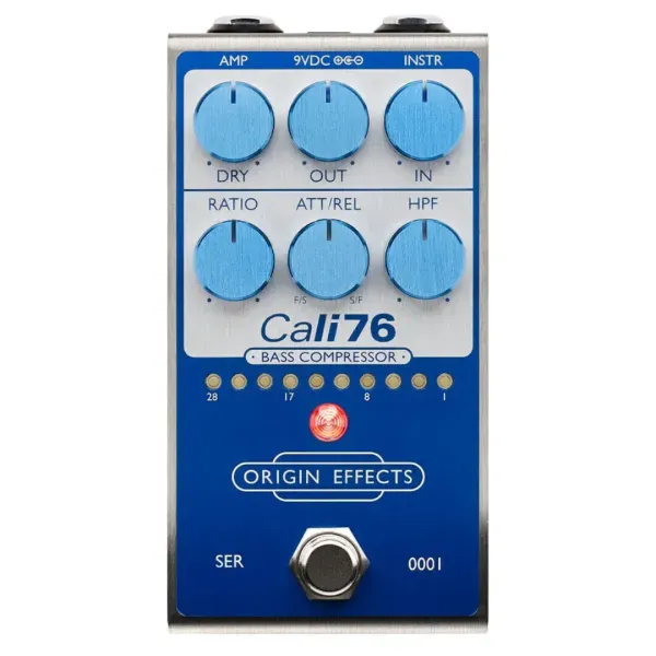 Педаль эффектов для бас-гитары Origin Effects Cali76 Bass Compressor Super Vintage Blue