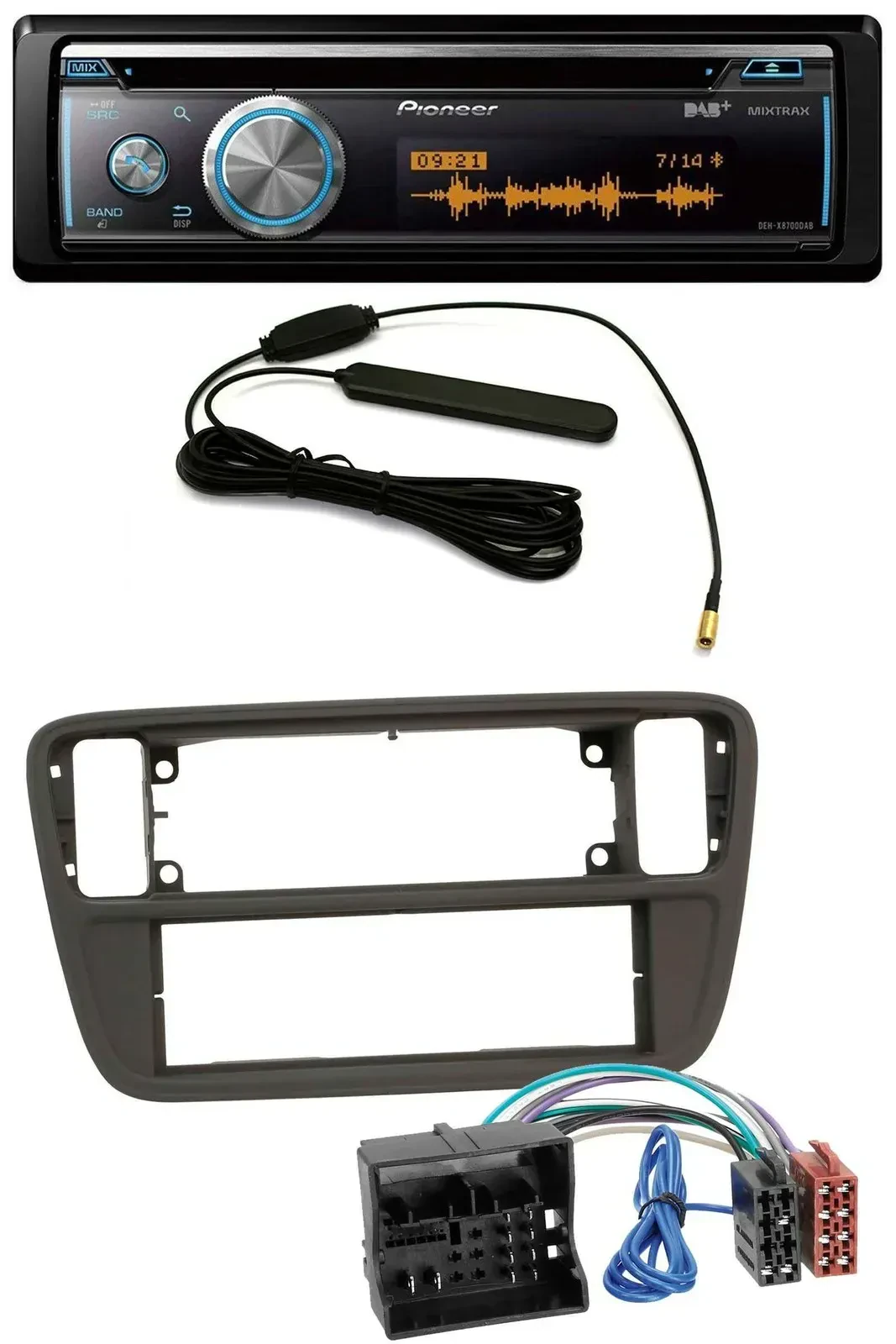 Автомагнитола для Seat Mii (с 2011) Pioneer CD, USB, Bluetooth, DAB, MP3