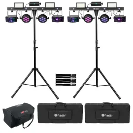 ColorKey CKU-3100 PartyBar Pro 1000 All-in-One DJ Stage Lighting Effect Syste...