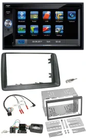 Blaupunkt SD USB TMC Bluetooth 2DIN Lenkrad Navigation für Fiat Panda 2007-2012