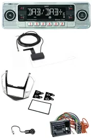 Dietz Bluetooth USB MP3 DAB Autoradio für Chevrolet Cruze 2011-2016 silber