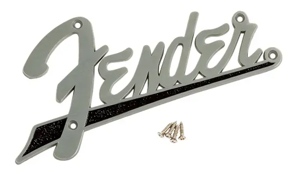 Genuine Fender Flat Amp Logo Plate for Bassman, Super-Sonic, Vibro King