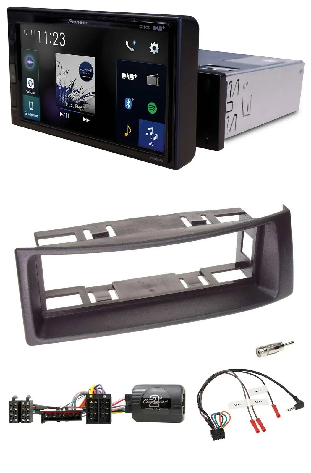 Pioneer DAB Lenkrad Bluetooth USB Autoradio für Renault Megane 1996-2000 Scenic