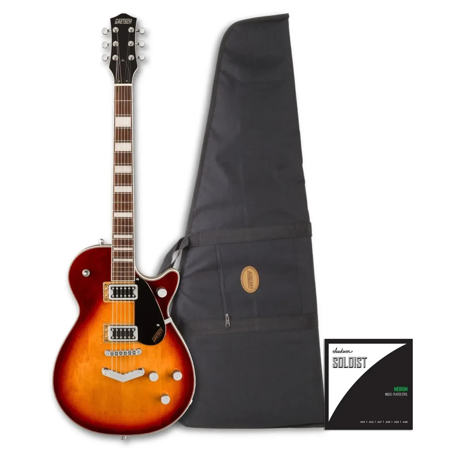 Gretsch G5220 Electromatic Jet BT Single Cut Sweet Tea Electric Guitar Bundle