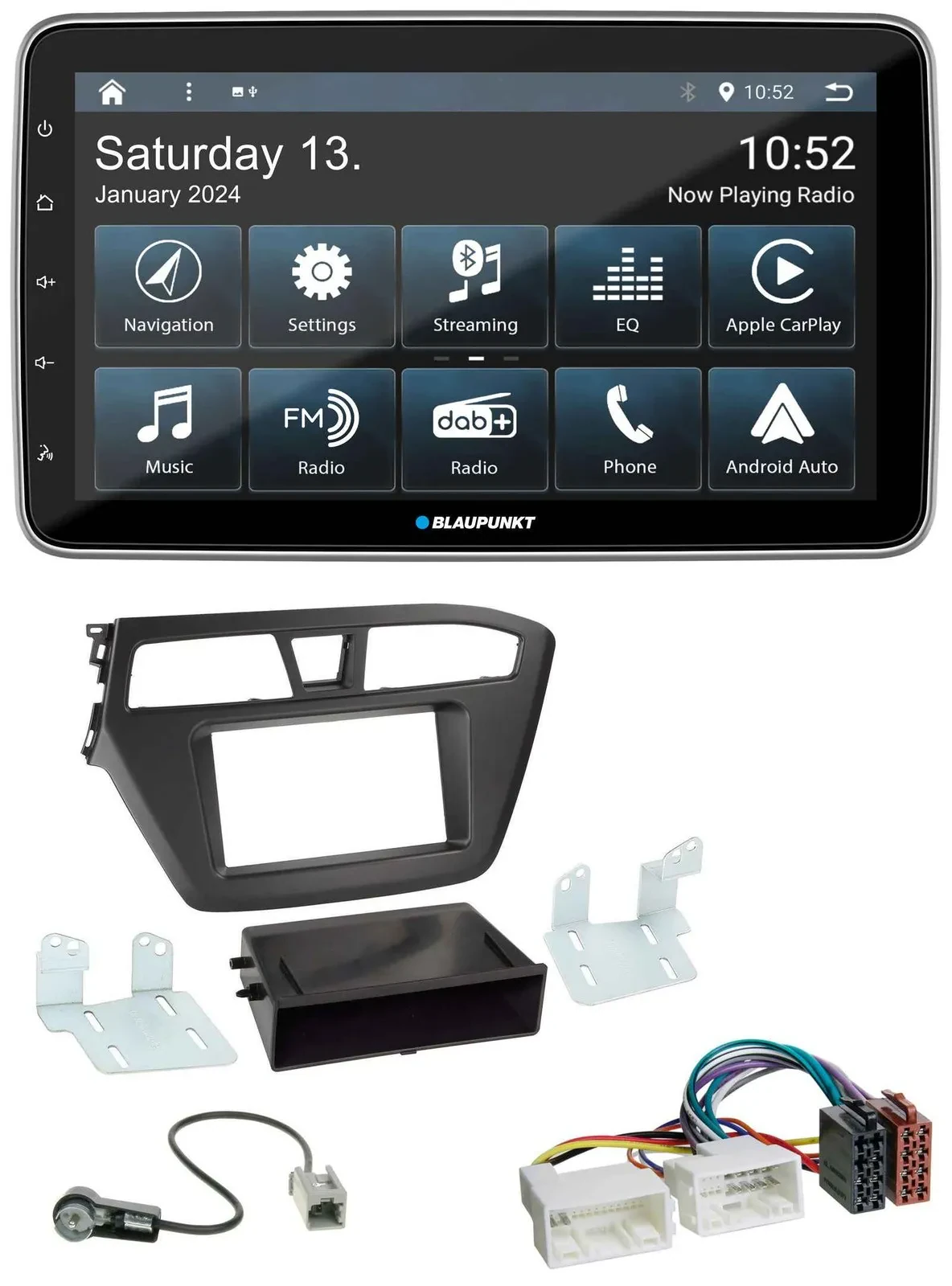 Blaupunkt USB DAB SD MP3 Bluetooth Autoradio für Hyundai i20 (2014-2020)