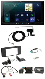 Автомагнитола для Land Rover Range Rover Vogue Pioneer 2DIN, DAB, USB, Bluetooth, поддержка управления на руле