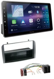 Pioneer Bluetooth USB DAB MP3 Autoradio für Alfa Romeo 147 GT Ablagefach anthraz